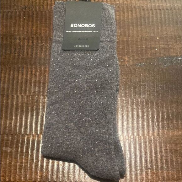 Bonobos Gray Men's Socks - Picture 1 of 5